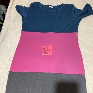 LulaRoe large Nicole- worm once